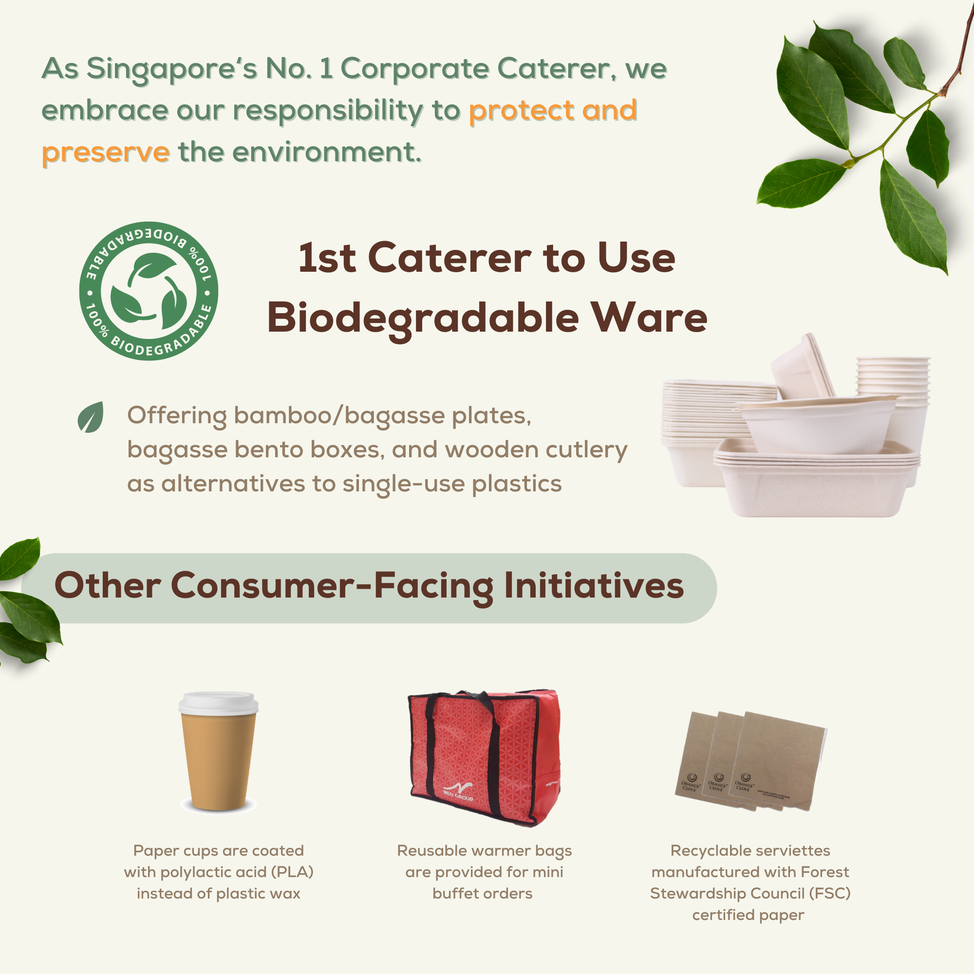 1st Caterer to Use Biodegradable Ware-3